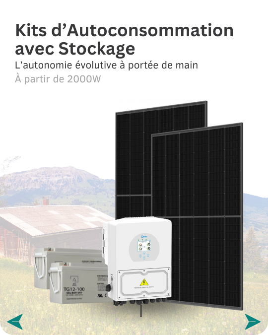 Kits d’Autoconsommation avec Stockage